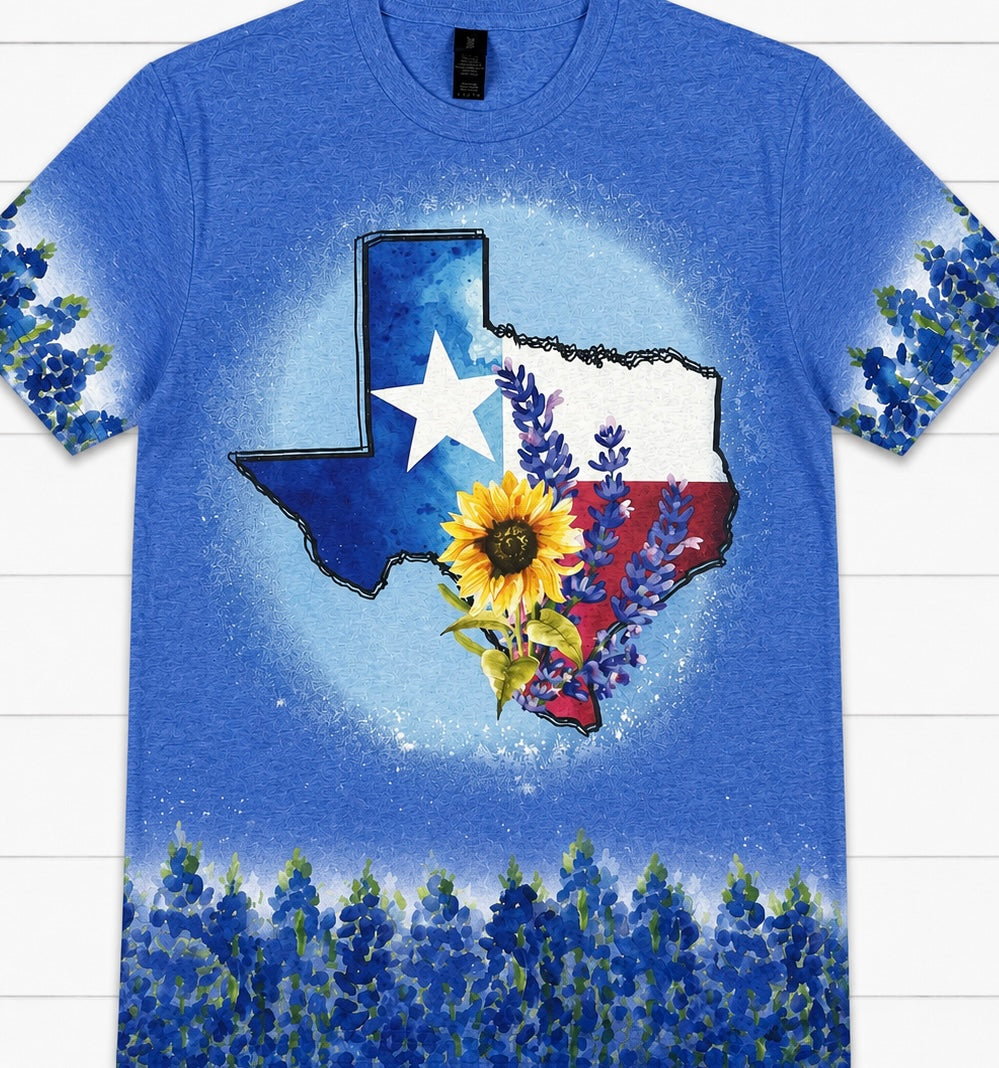 God Bless Texas Bluebonnets