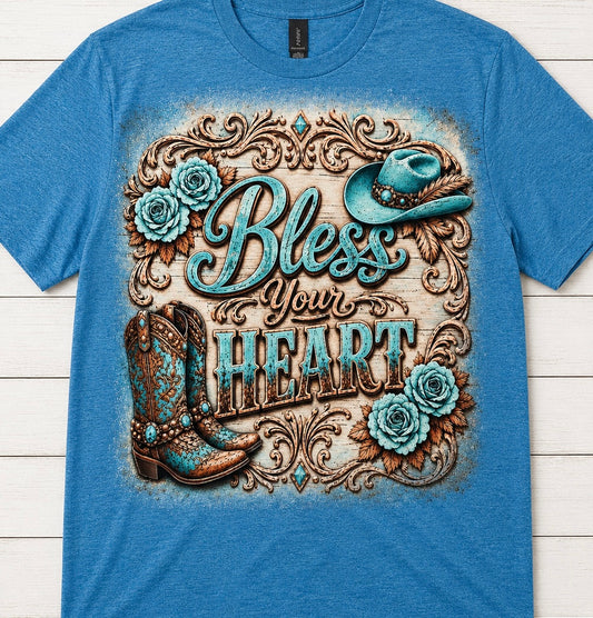 Bless Your Heart Turquoise