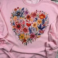 Floral Heart Sweatshirt