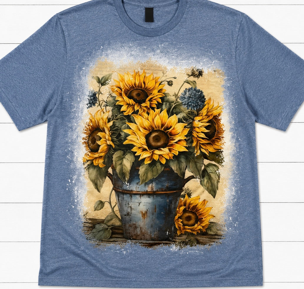 Sunflower Bucket