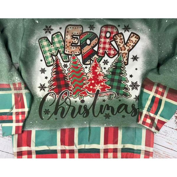 Merry Plaid Christmas Sweatshirt