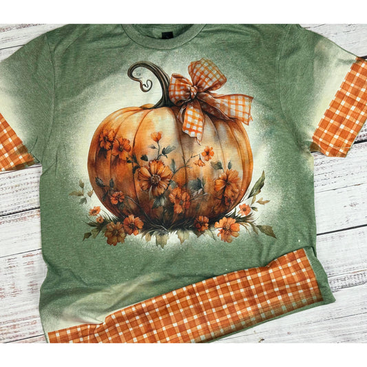 Orange Plaid Pumpkin