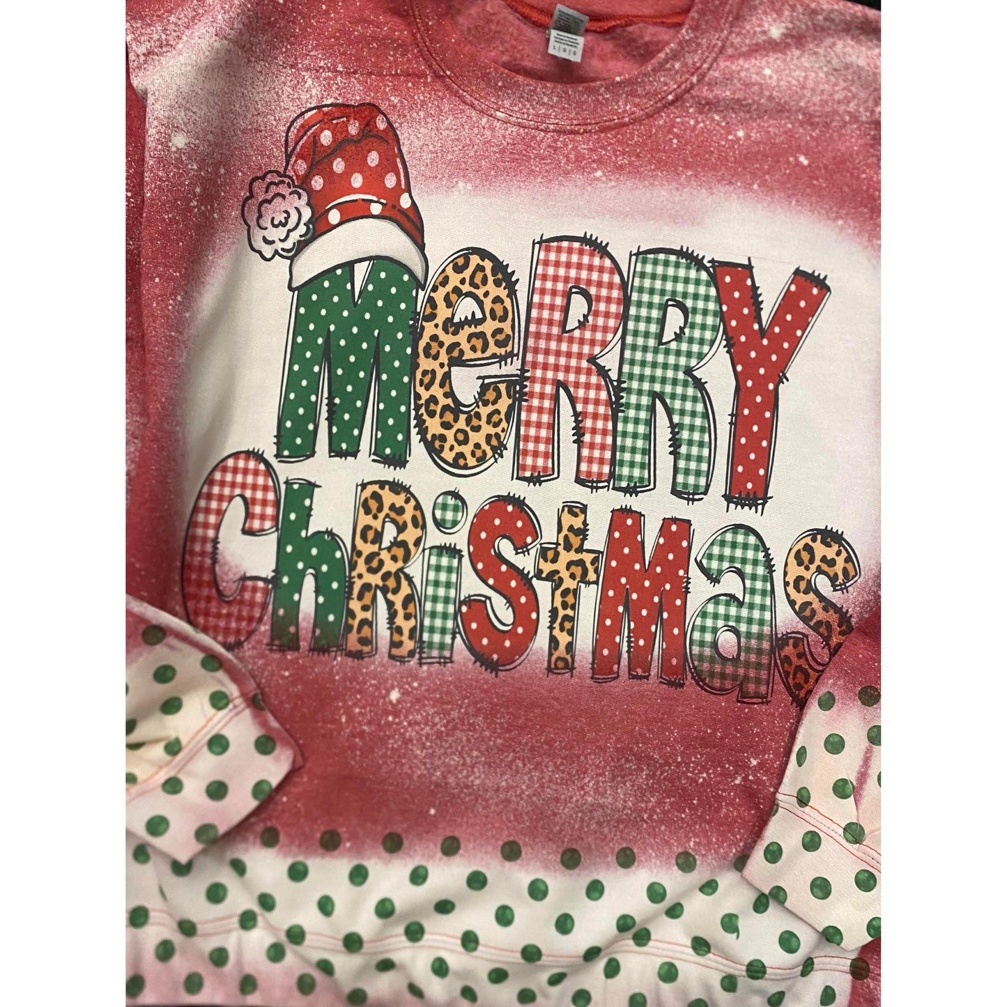 Merry Christmas Polka Dots Sweatshirt